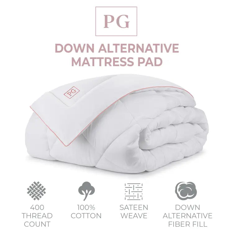 Down Alternative Mattress Pad - Pink