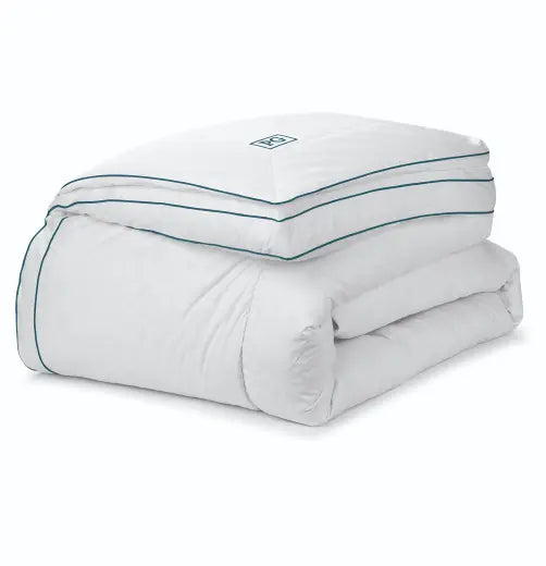 Down-Top Featherbed Mattress Topper - Blue