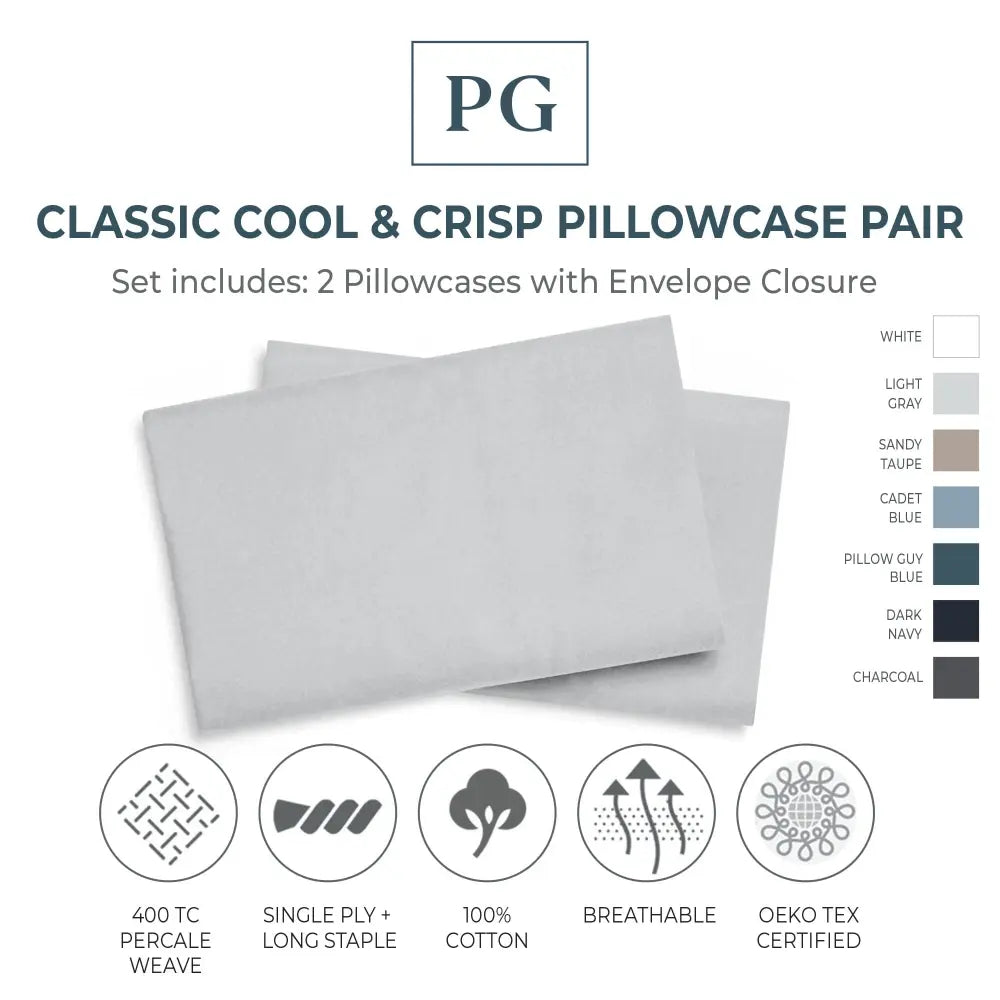 Classic Cool & Crisp Pillowcase Pair