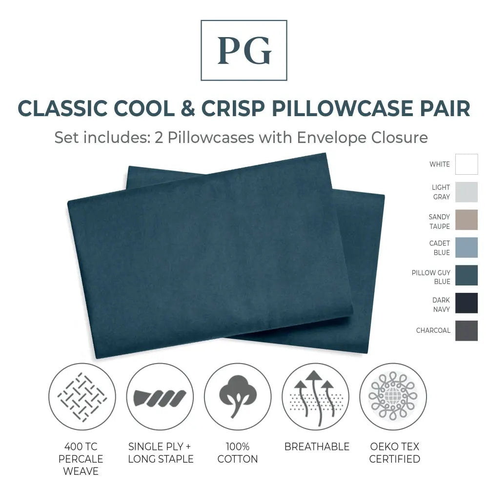 Classic Cool & Crisp Pillowcase Pair