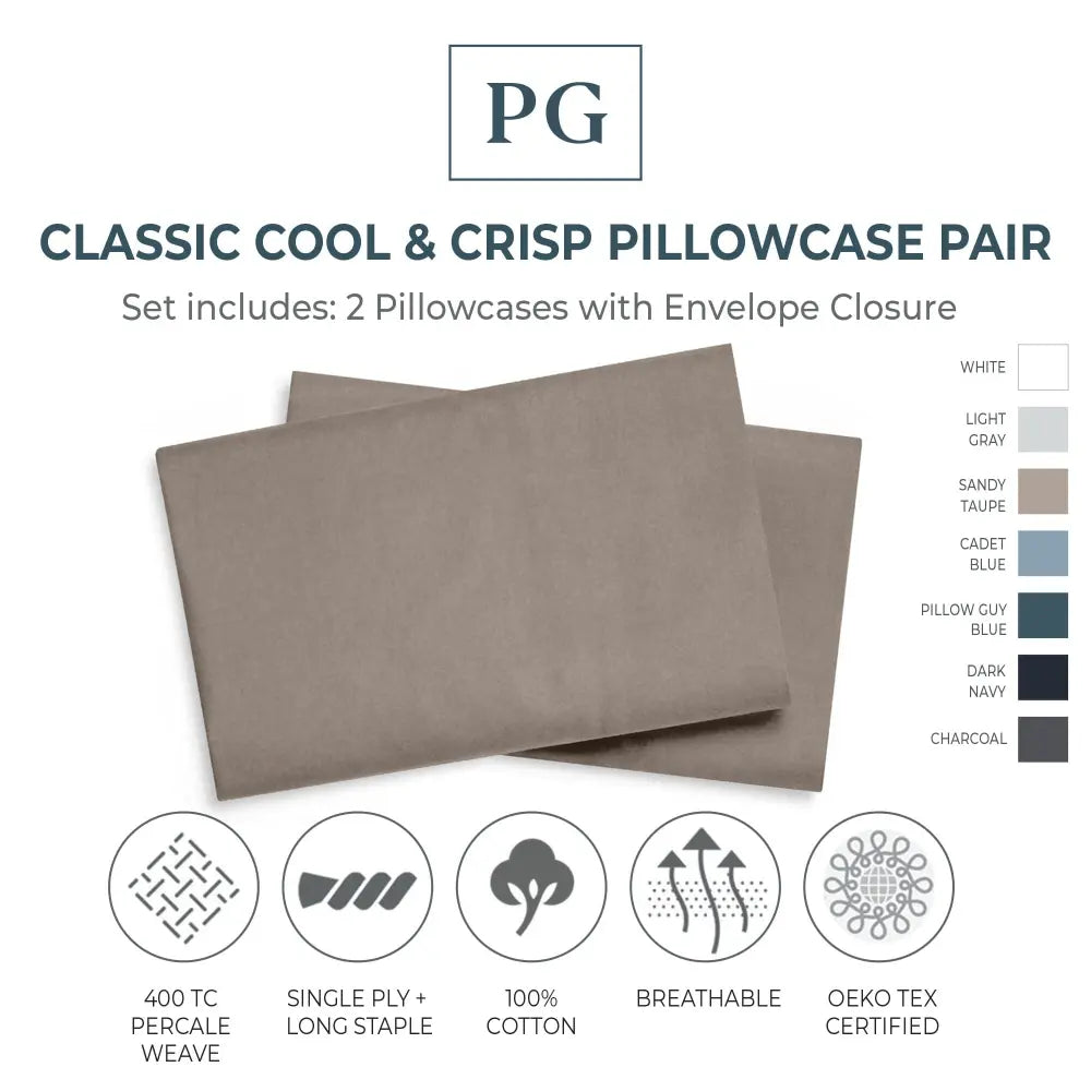 Classic Cool & Crisp Pillowcase Pair