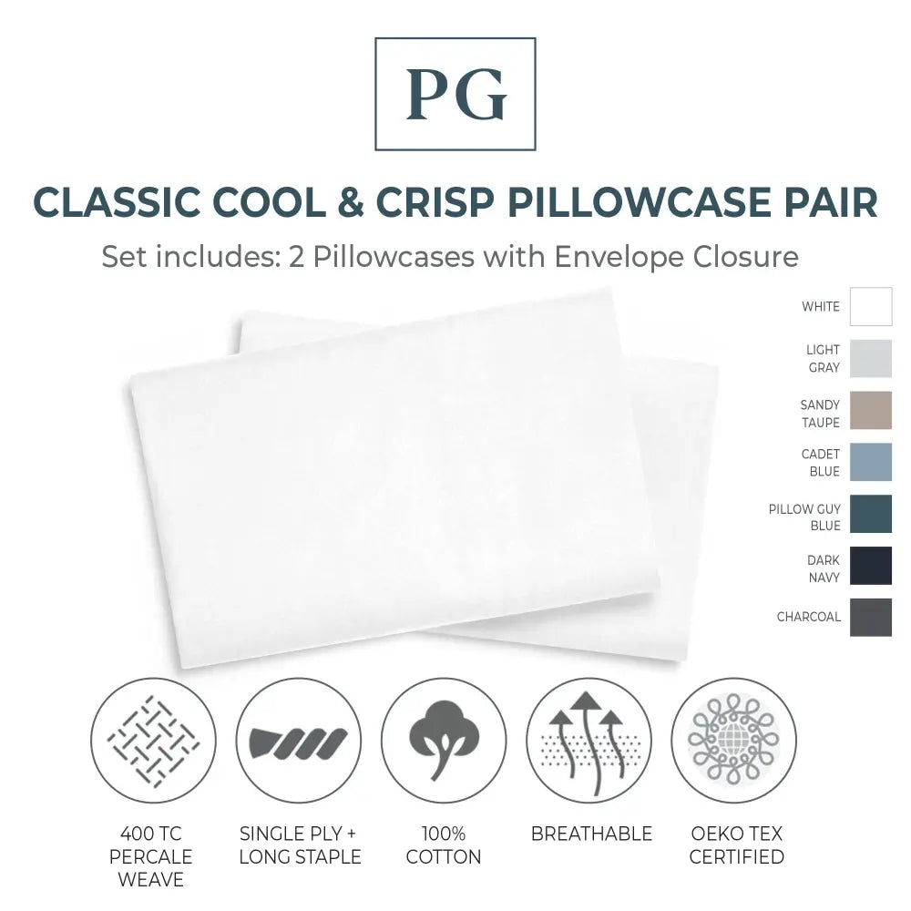 Classic Cool & Crisp Pillowcase Pair