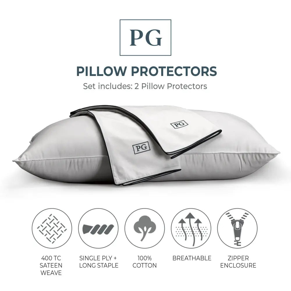 White Pillow Protector (2 Pack)