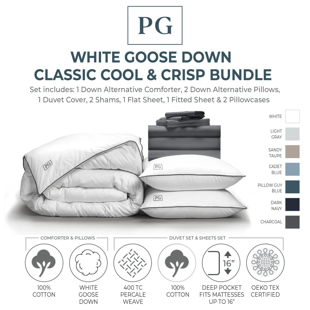 Classic Cool & Crisp White Down Perfect Bundle