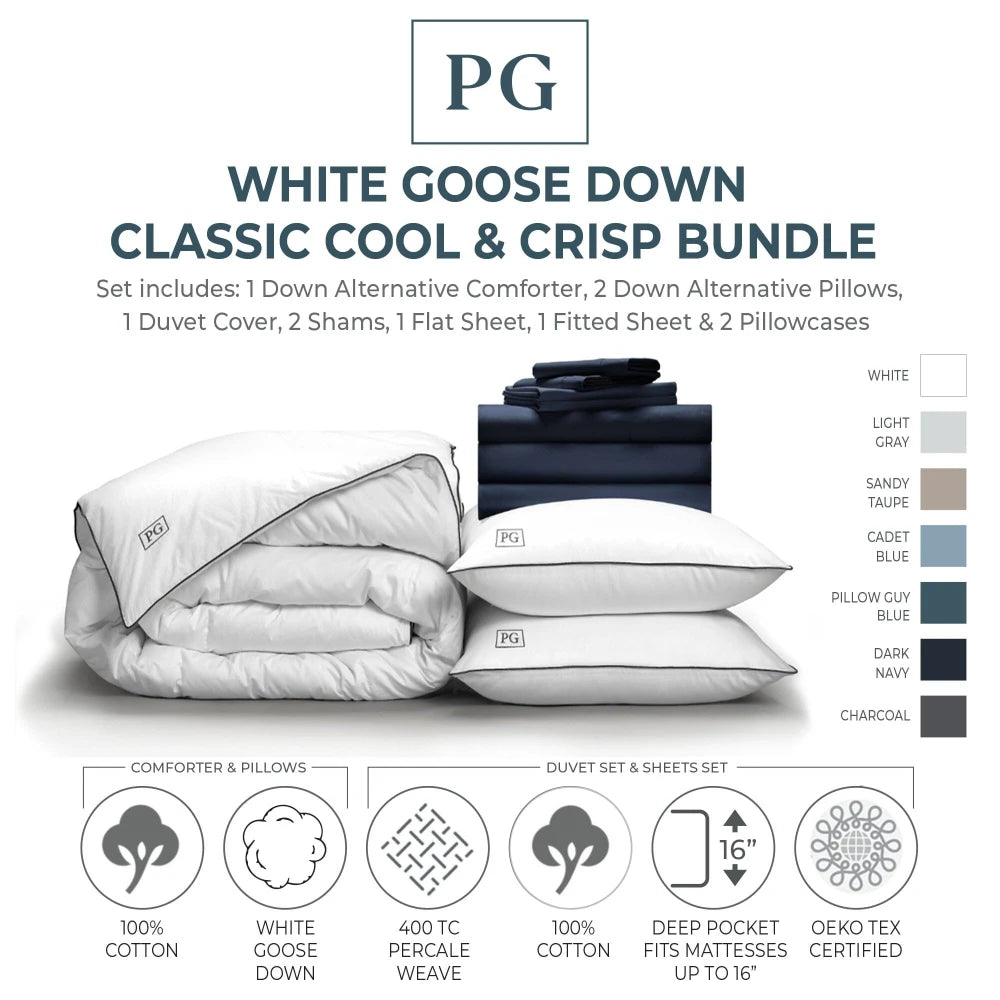 Classic Cool & Crisp White Down Perfect Bundle