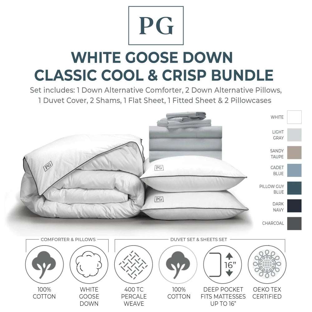 Classic Cool & Crisp White Down Perfect Bundle