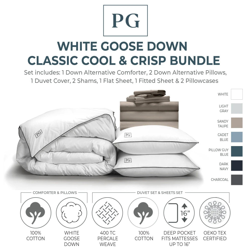 Classic Cool & Crisp White Down Perfect Bundle