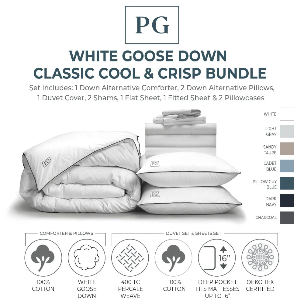 Classic Cool & Crisp White Down Perfect Bundle