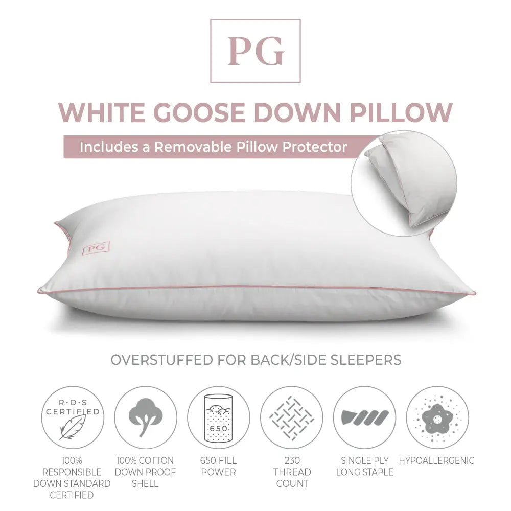 White Goose Down Pillow