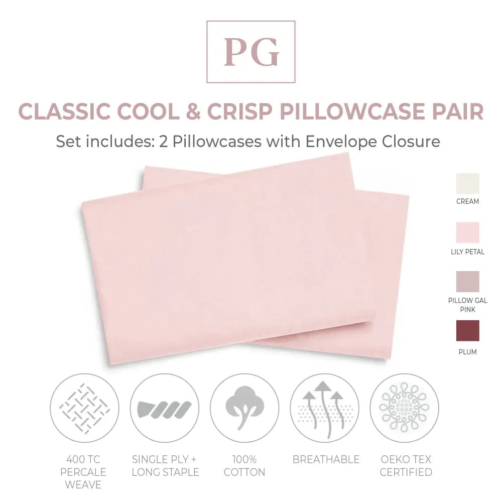 Classic Cool & Crisp Pillowcase Pair