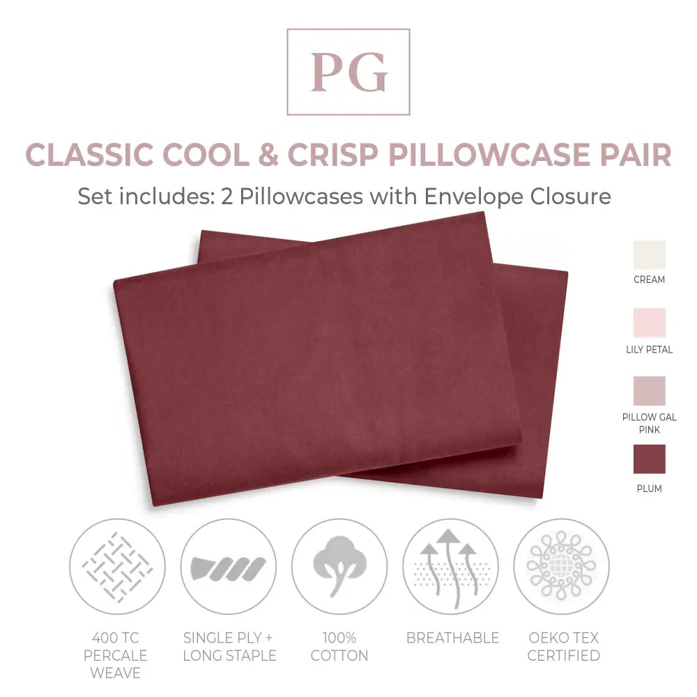 Classic Cool & Crisp Pillowcase Pair