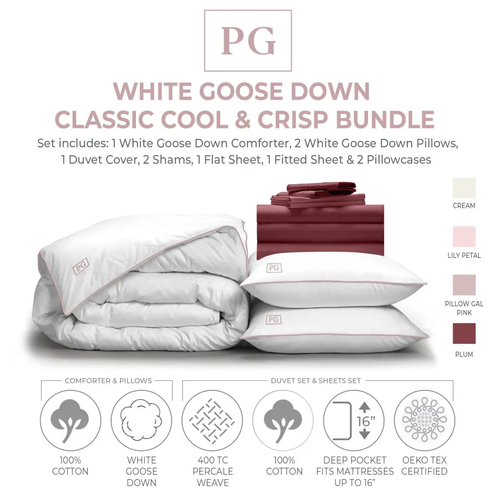 Classic Cool & Crisp White Down Perfect Bundle