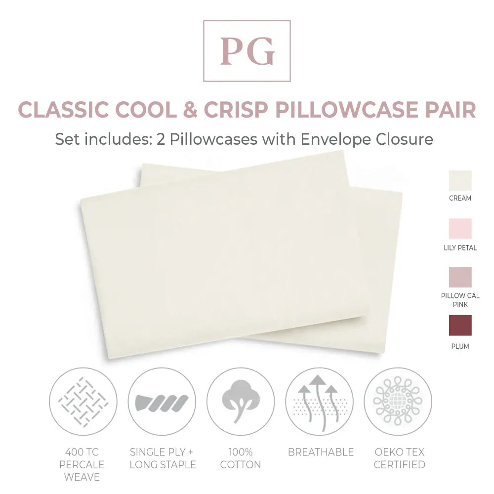 Classic Cool & Crisp Pillowcase Pair