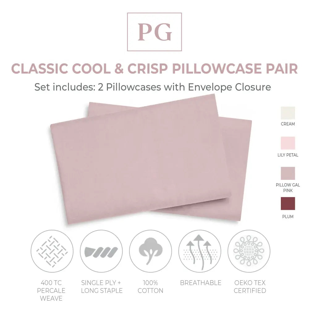 Classic Cool & Crisp Pillowcase Pair