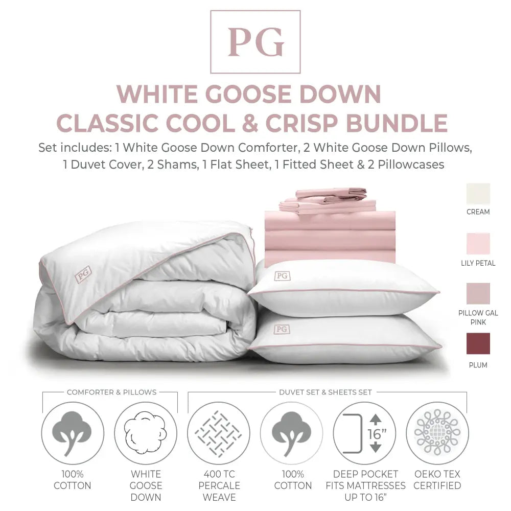 Luxe Soft & Smooth White Down Perfect Bundle